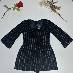 ABERCROMBIE & FITCH SEQUIN EMBELLISHED ROMPER